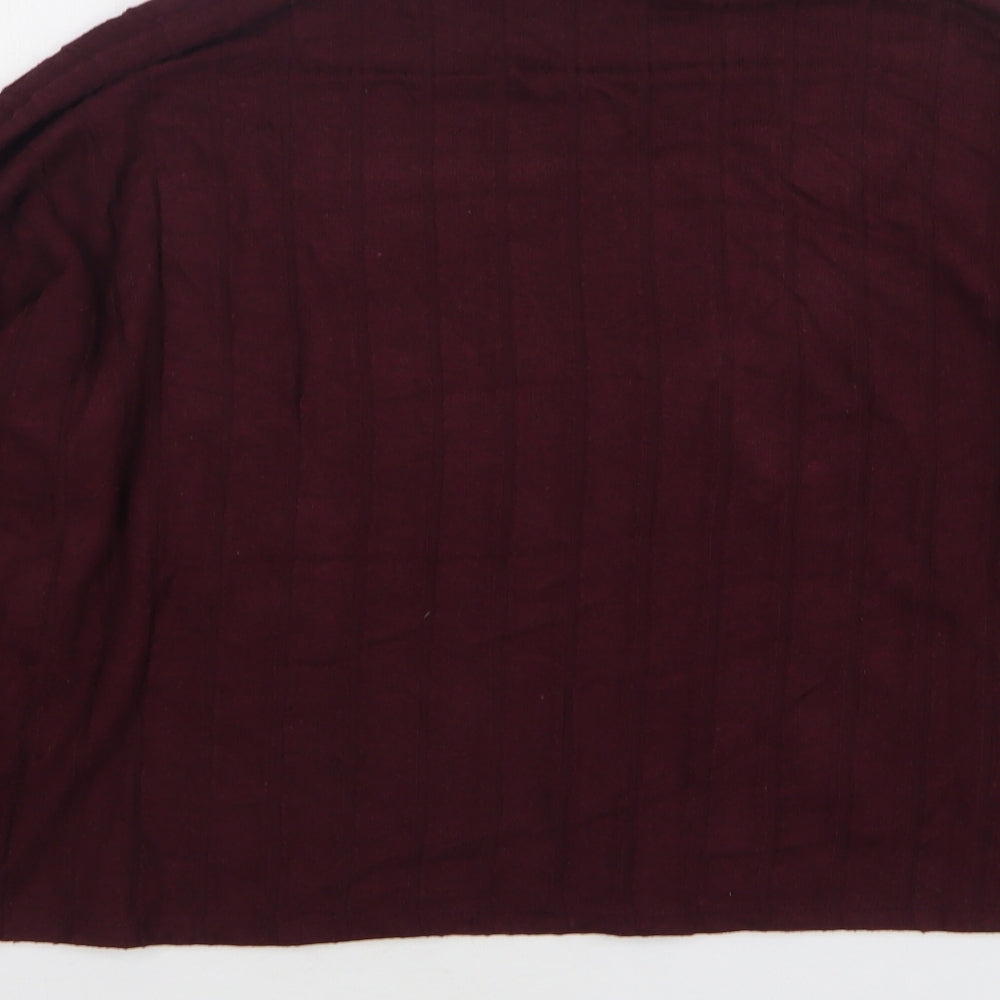 New Look Womens Purple Roll Neck Viscose Pullover Jumper Size L
