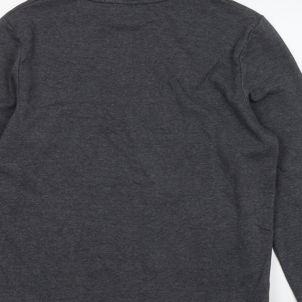 F&F Mens Grey Cotton Pullover Sweatshirt Size M