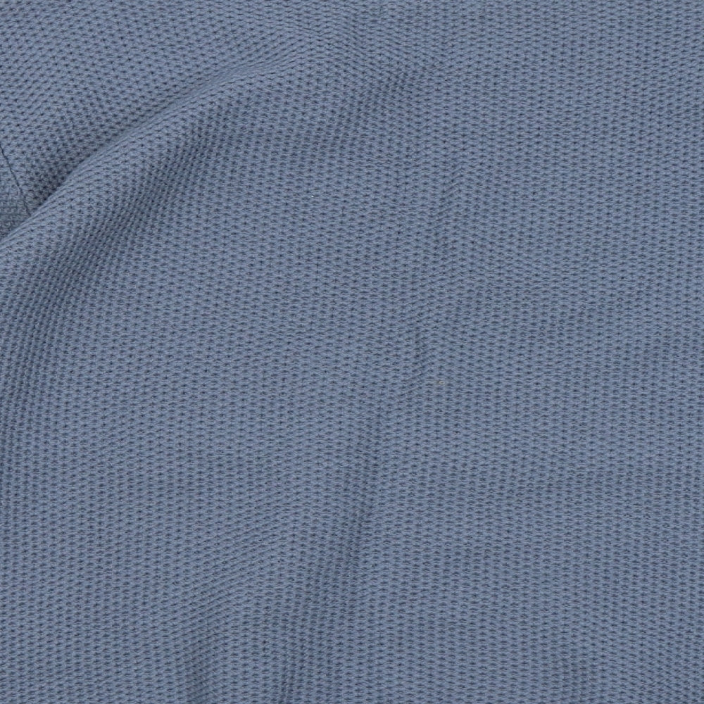 ANNE SMITH Womens Blue Round Neck Acrylic Pullover Jumper Size M