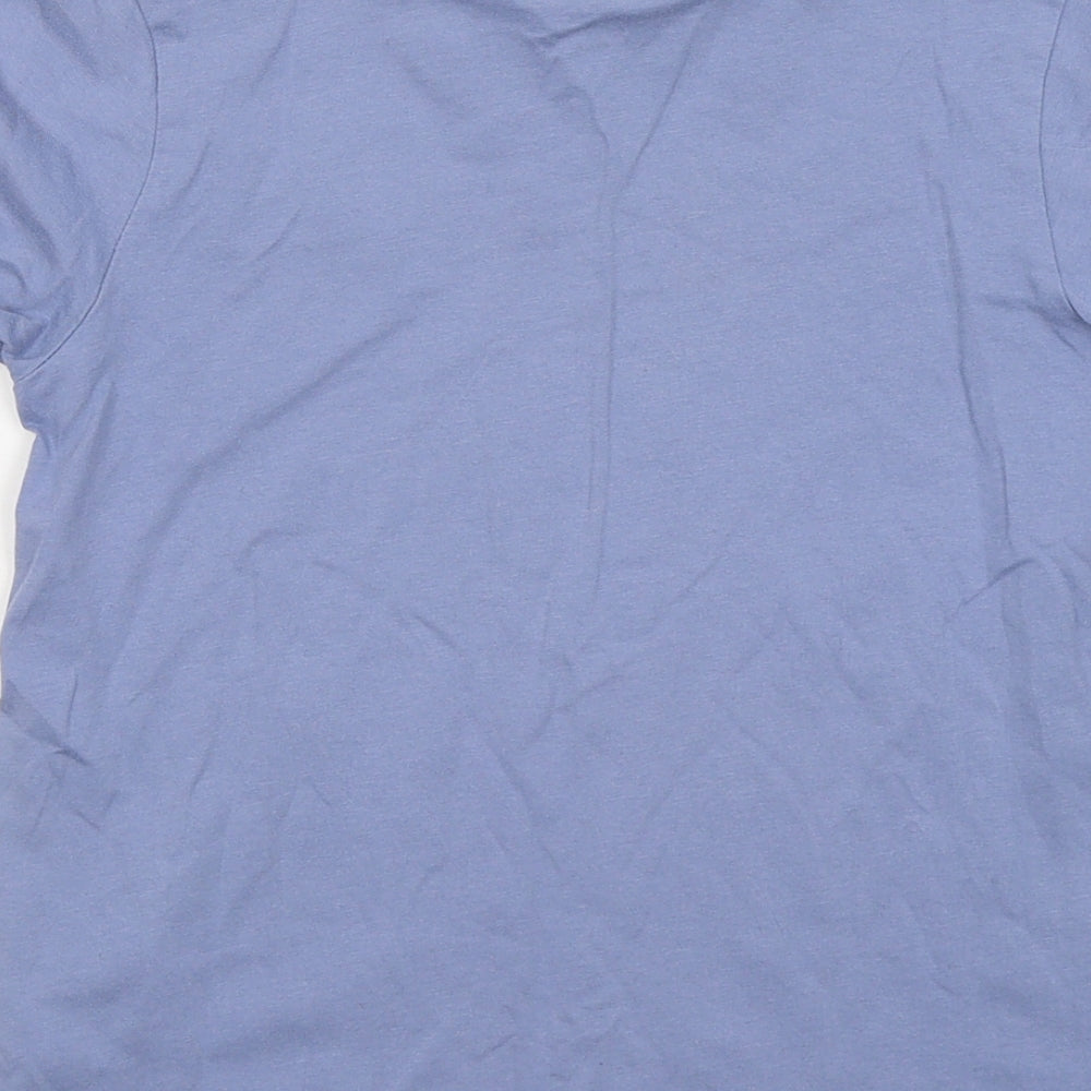 George Boys Blue Cotton Basic T-Shirt Size 7-8 Years Round Neck - Icon In the making