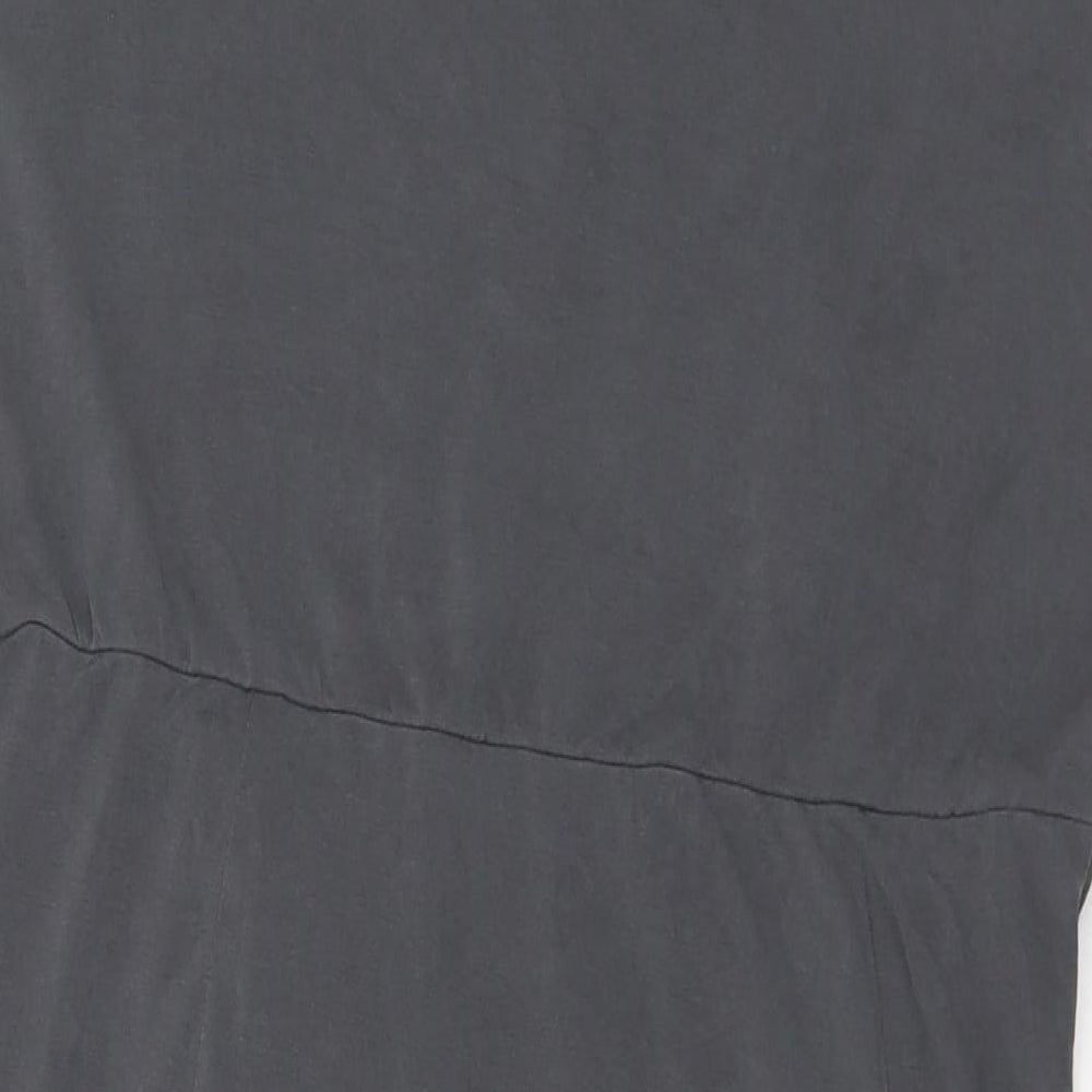 H&M Womens Grey Modal Slip Dress Size L V-Neck