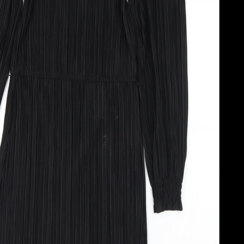 Matalan Womens Black Polyester Sheath Size 8 Round Neck
