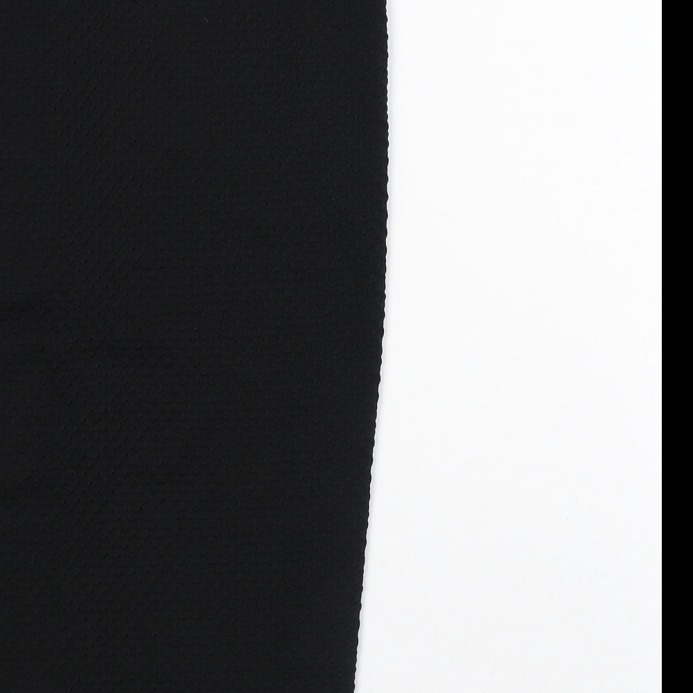 Internacionale Womens Black Geometric Polyester Straight & Pencil Skirt Size 10