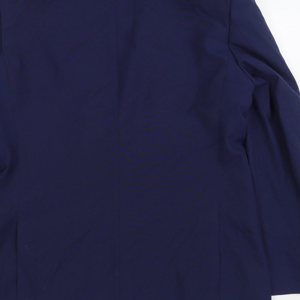 The Collection Mens Blue Polyester Jacket Suit Jacket Size 42