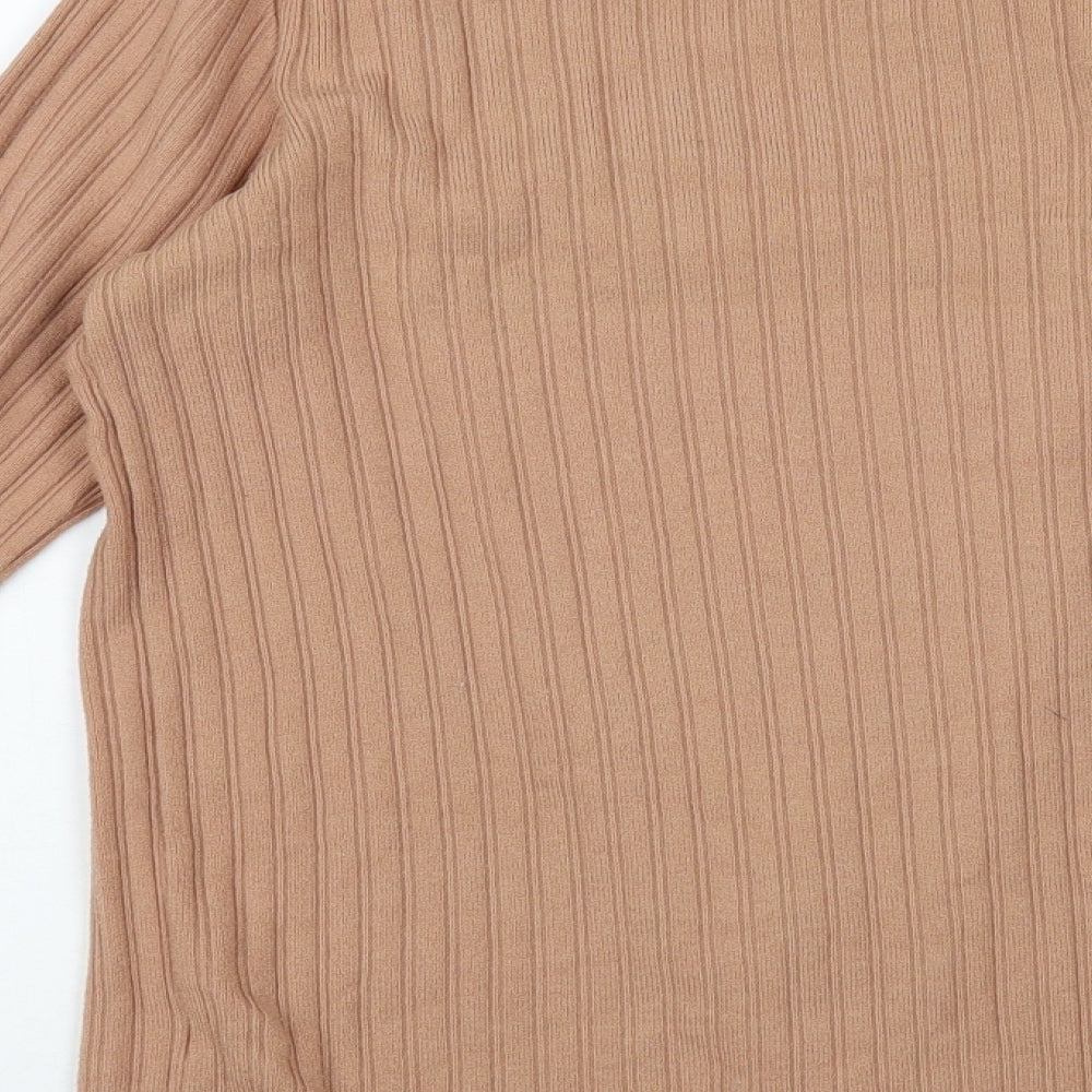 ASOS Womens Pink Crew Neck Viscose Pullover Jumper Size 10