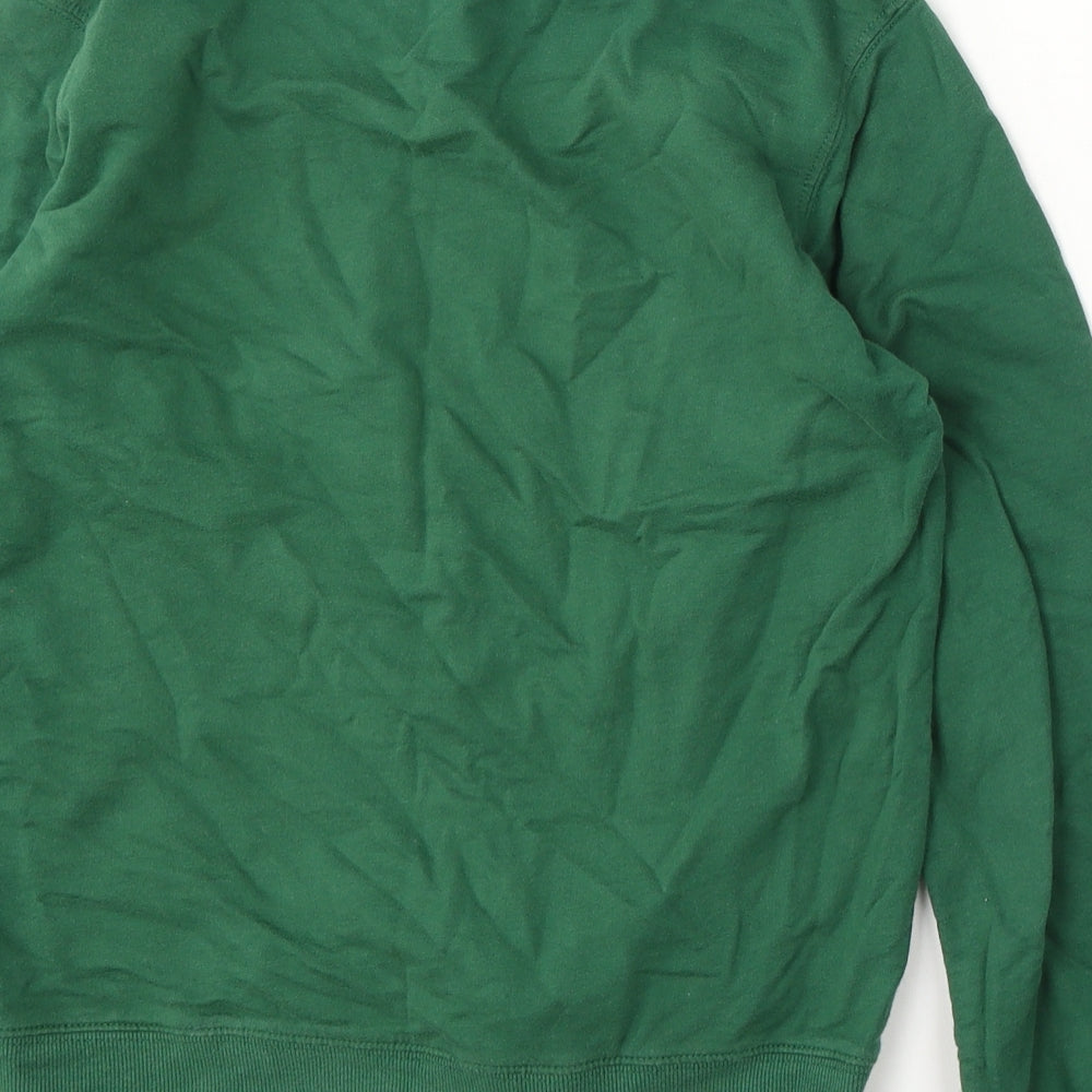 Preworn Boys Green Polyester Pullover Sweatshirt Size S