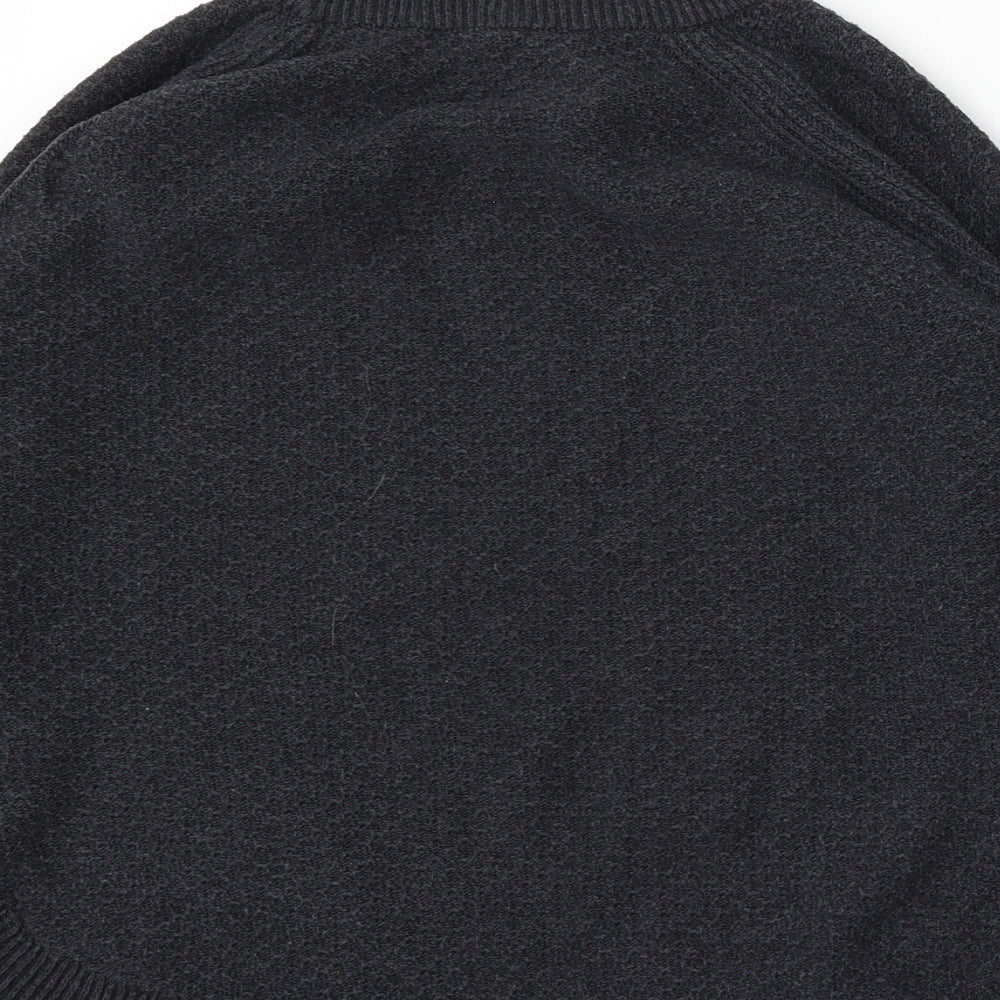 Warehouse Womens Grey Round Neck Polyester Pullover Jumper Size 8