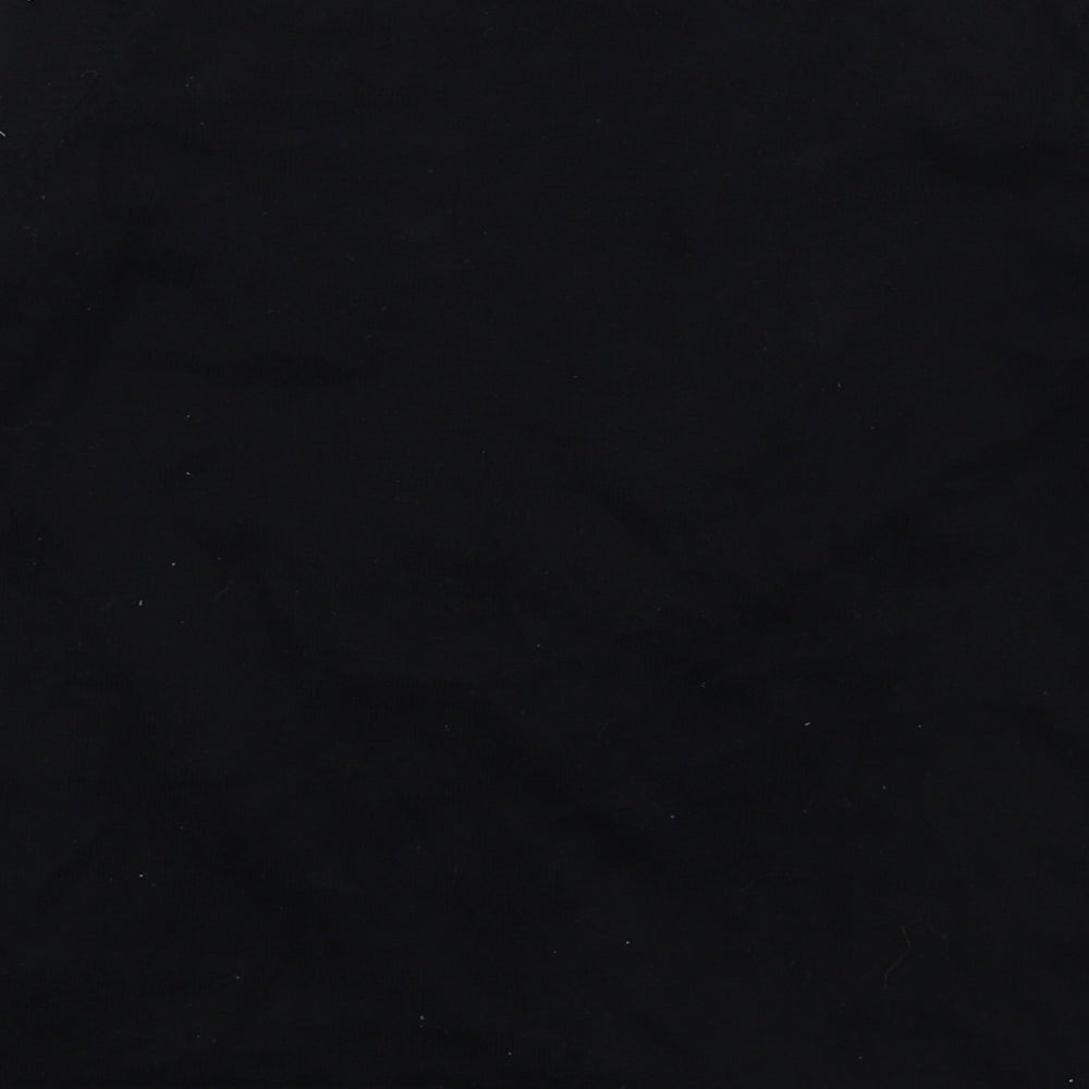 Marks & Spencer Girls Black V-Neck Cotton Cape Jumper Size 11-12 Years Button