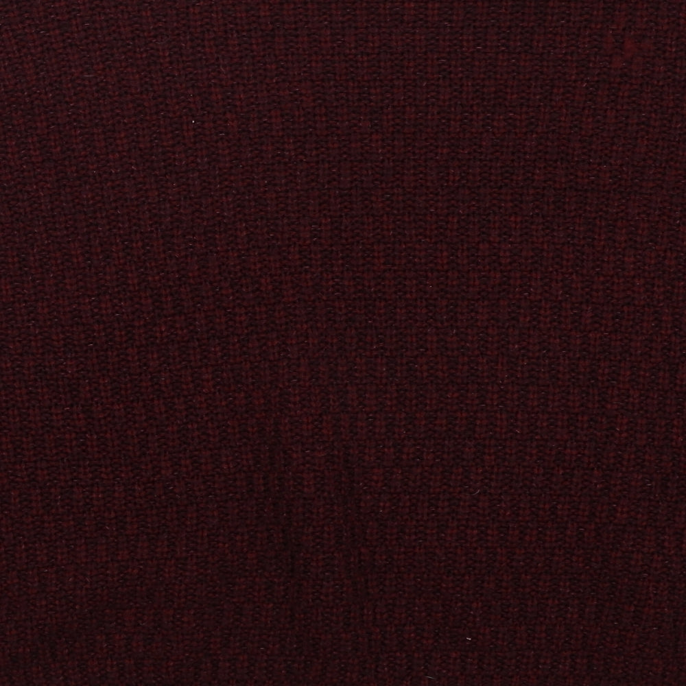 NEXT Womens Red Round Neck Acrylic Pullover Jumper Size 12