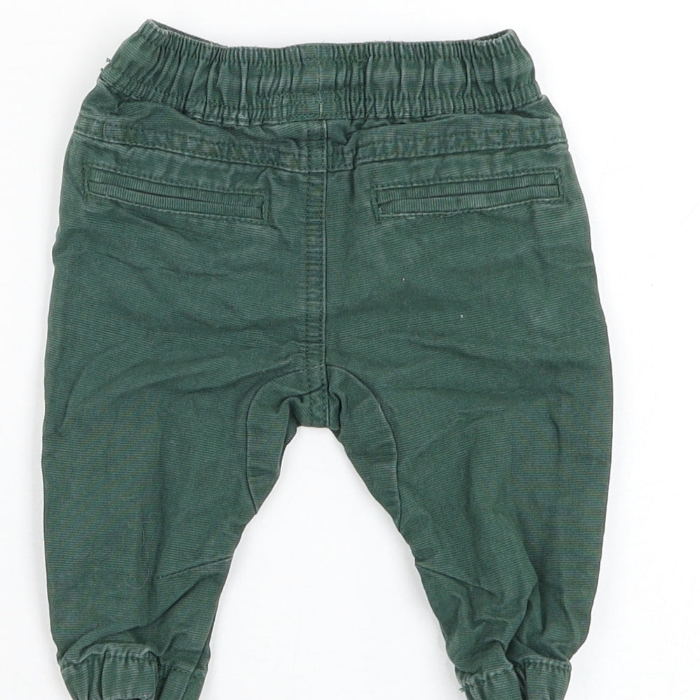 Next Boys Green Cotton Capri Trousers Size 3-6 Months Pullover