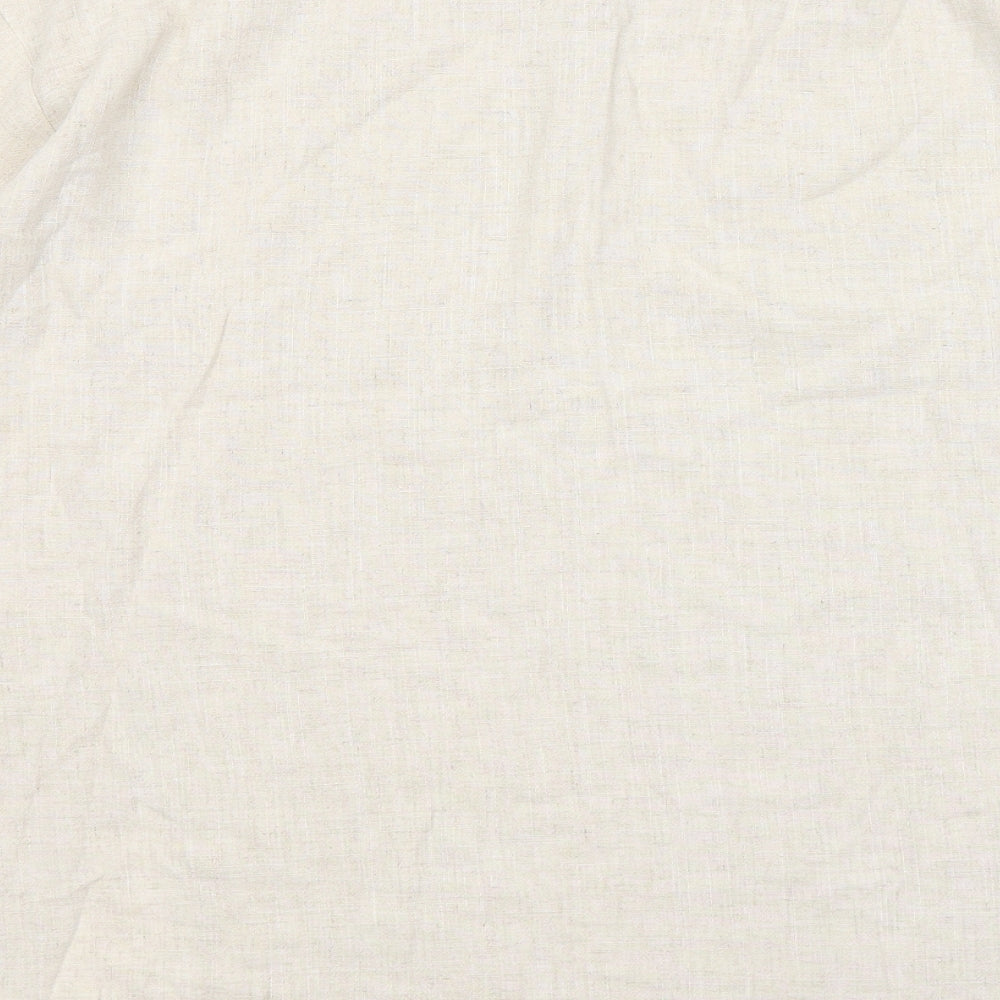Saloos Womens Beige Round Neck Polyester Pullover Jumper Size 16