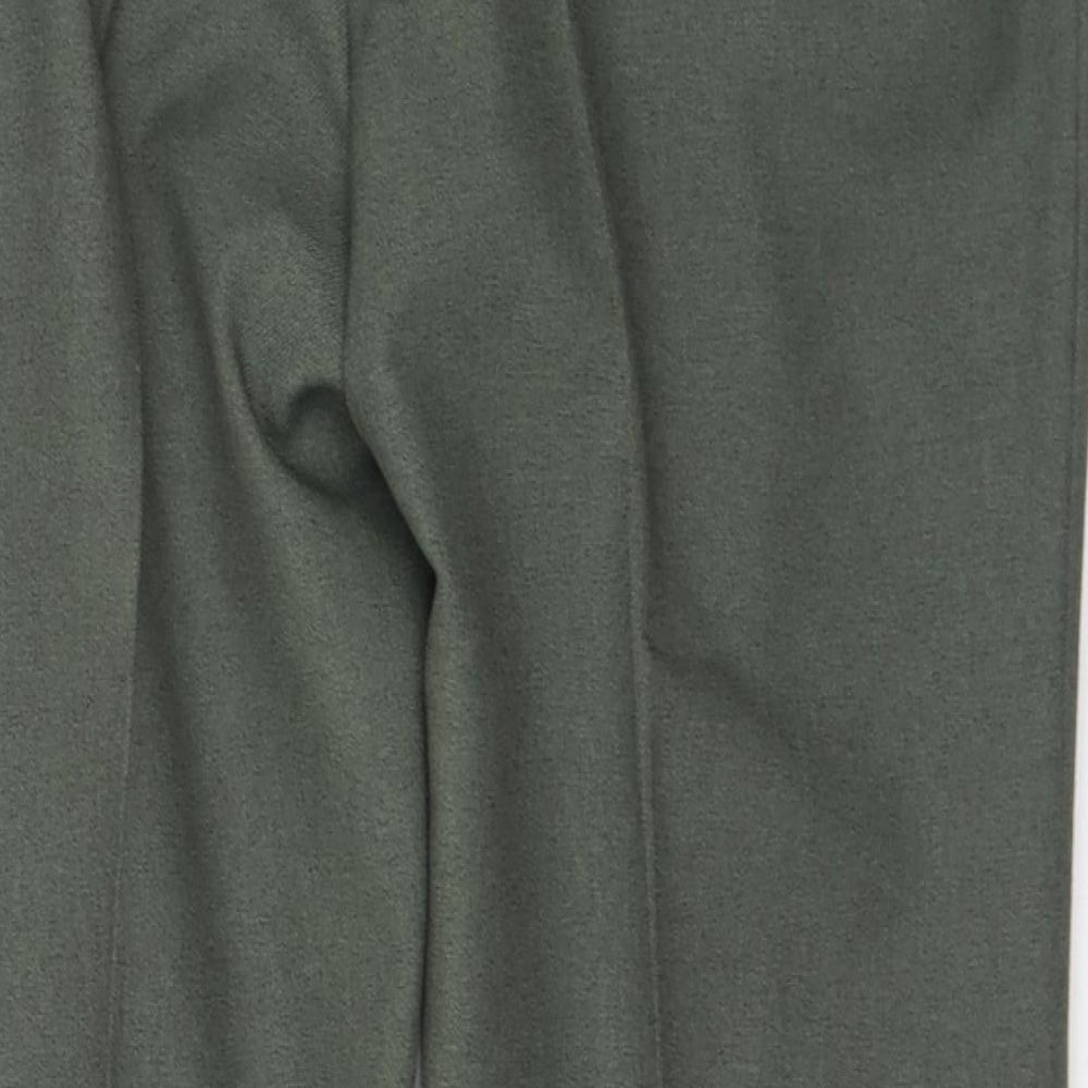Cavellair Mens Green Polyester Trousers Size 36 in L30 in Regular