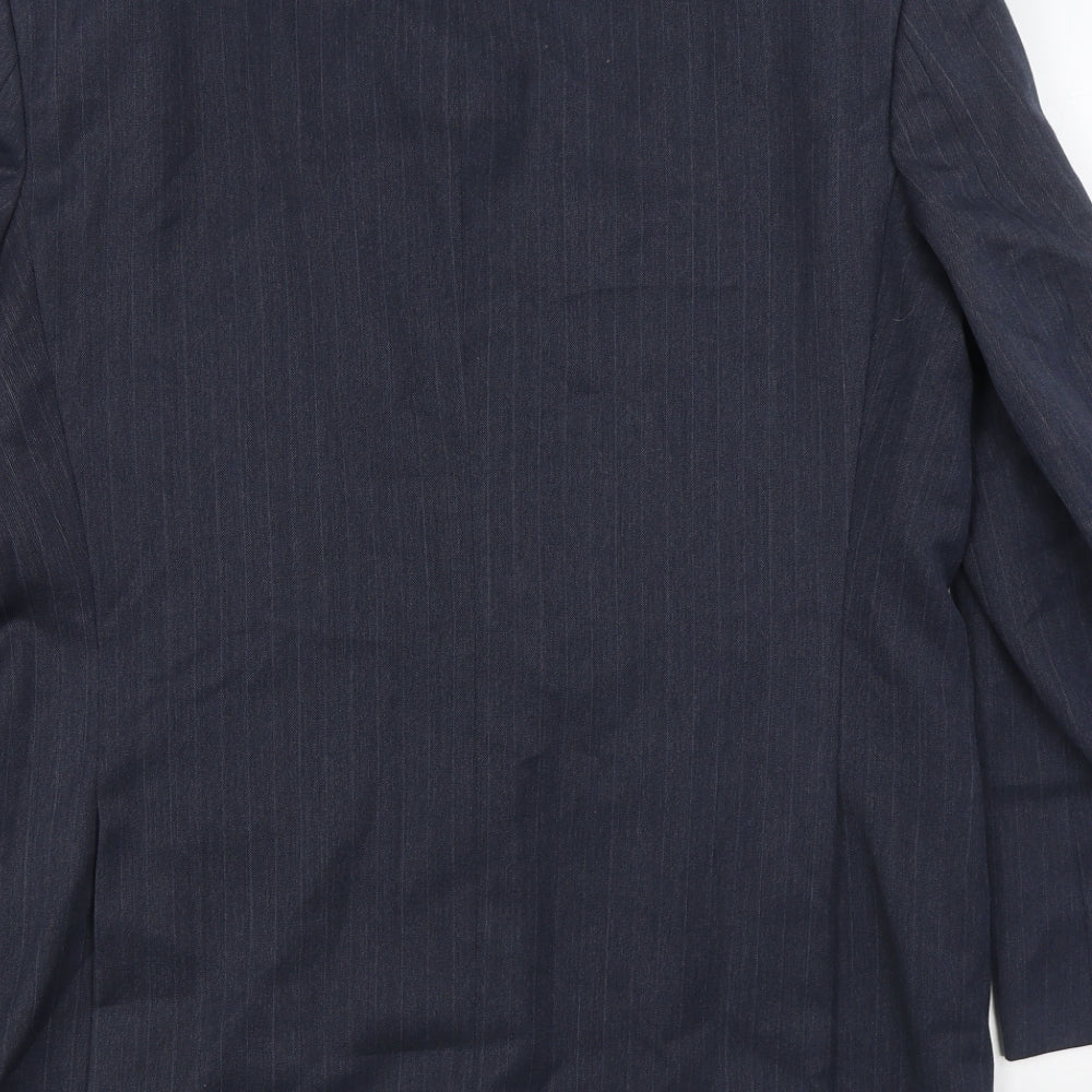 Marks & Spencer Mens Blue Wool Jacket Suit Jacket Size 40