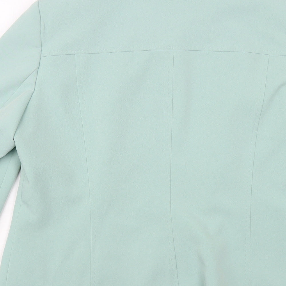 Classics Womens Green Jacket Blazer Size 14 Zip