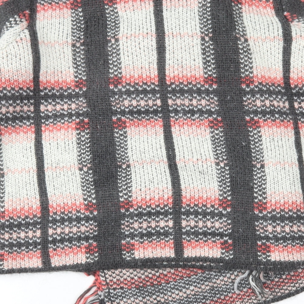 Marks and Spencer Womens Multicoloured Plaid Acrylic Cardigan Jumper Size L - Waterfall