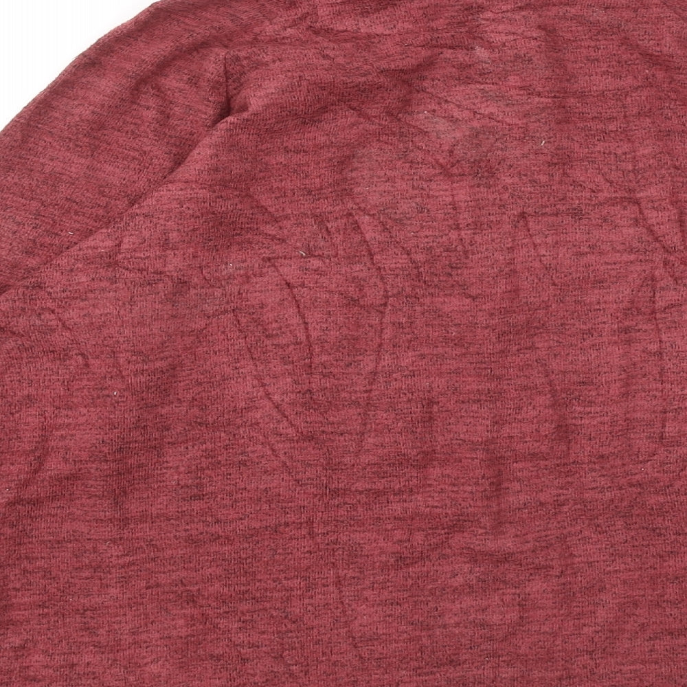 NEXT Womens Red Mock Neck Viscose Pullover Jumper Size 10