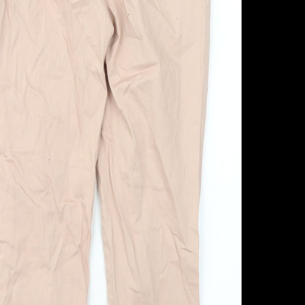 Atmosphere Womens Pink Cotton Trousers Size 6 L20 in Regular