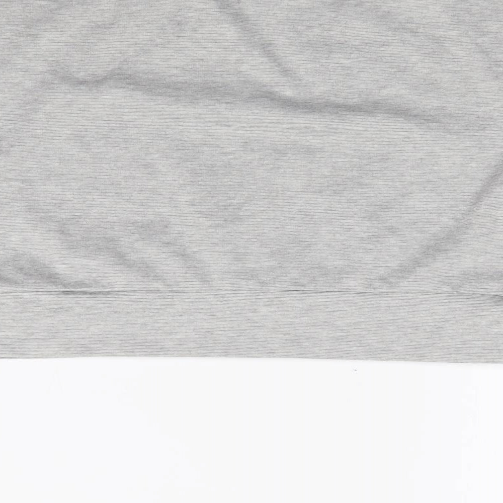 Femme Luxe Womens Grey Polyester Pullover Sweatshirt Size M Pullover