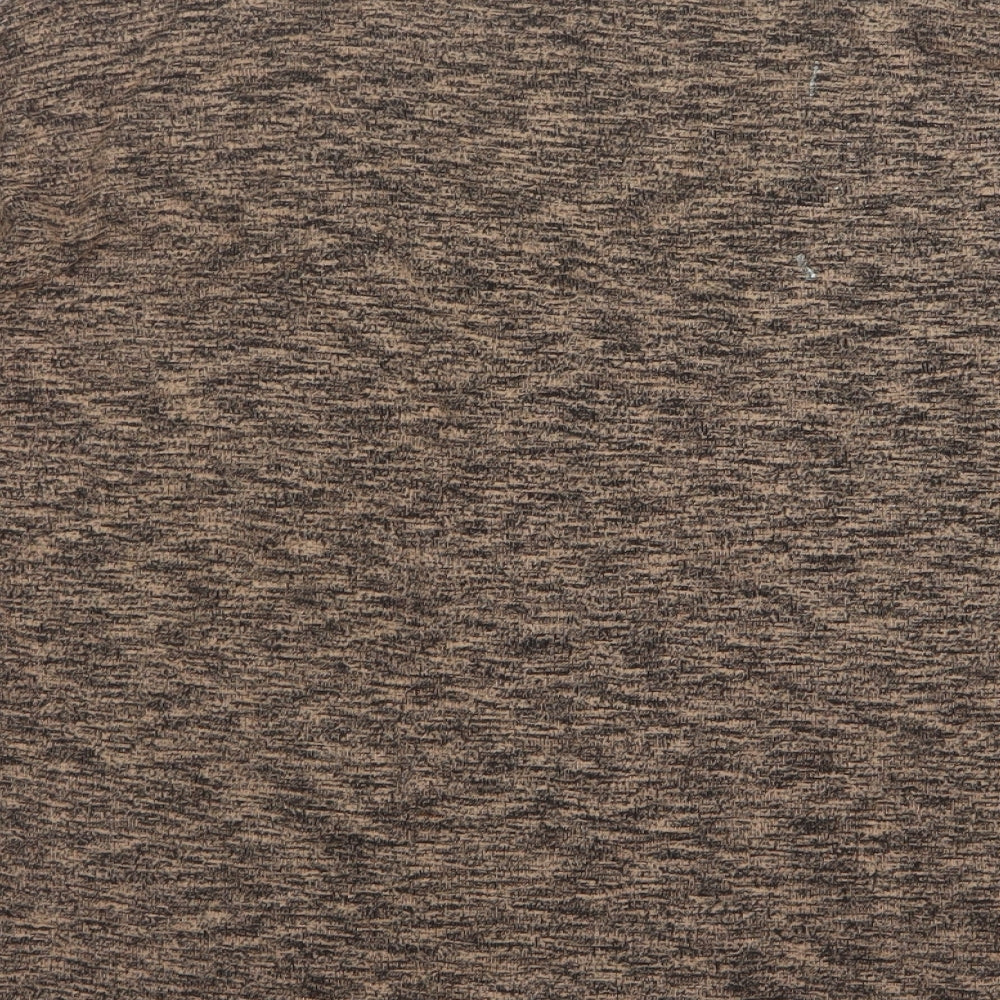 New Look Womens Brown V-Neck Viscose Pullover Jumper Size M