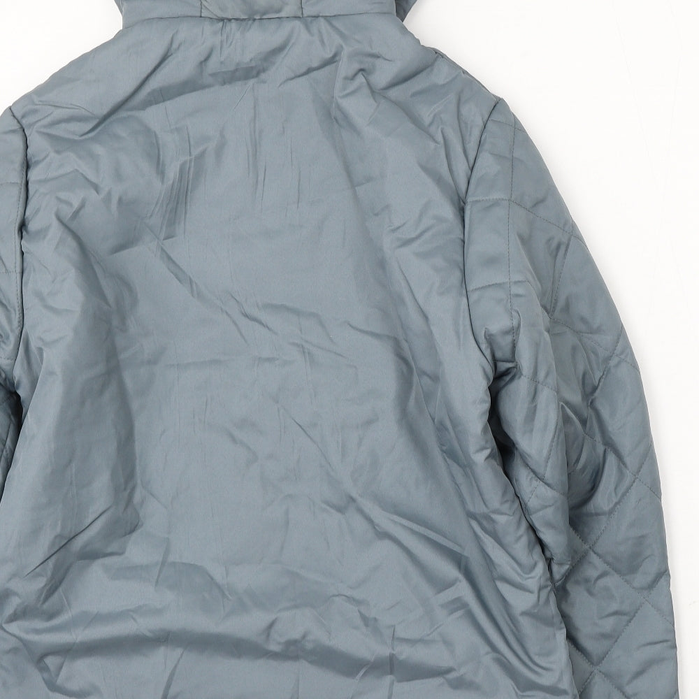 Anne De Lancay Womens Blue Jacket Size M Zip