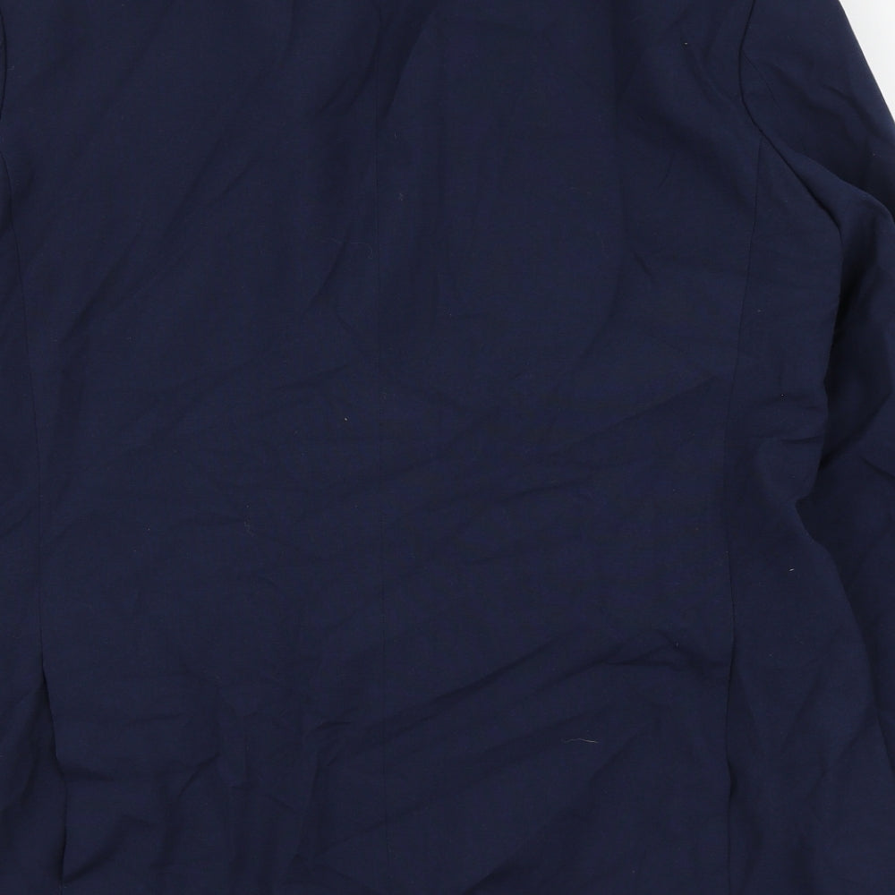 Scott&Taylor Mens Blue Polyester Jacket Suit Jacket Size 44