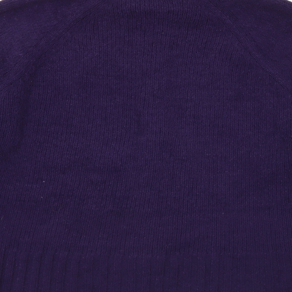 Preworn Womens Purple Jacket Size L Zip