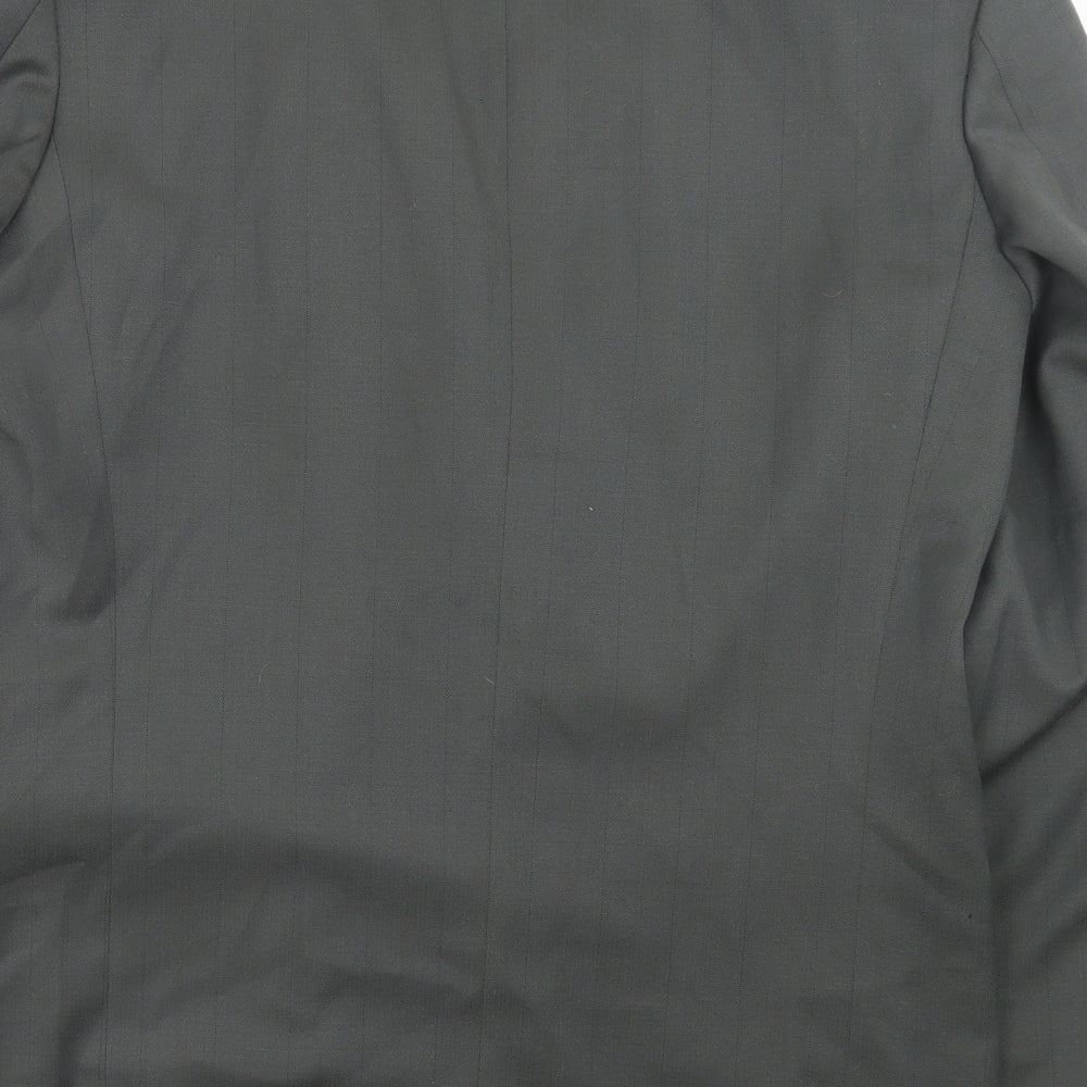Burton Mens Grey Polyester Jacket Suit Jacket Size 34