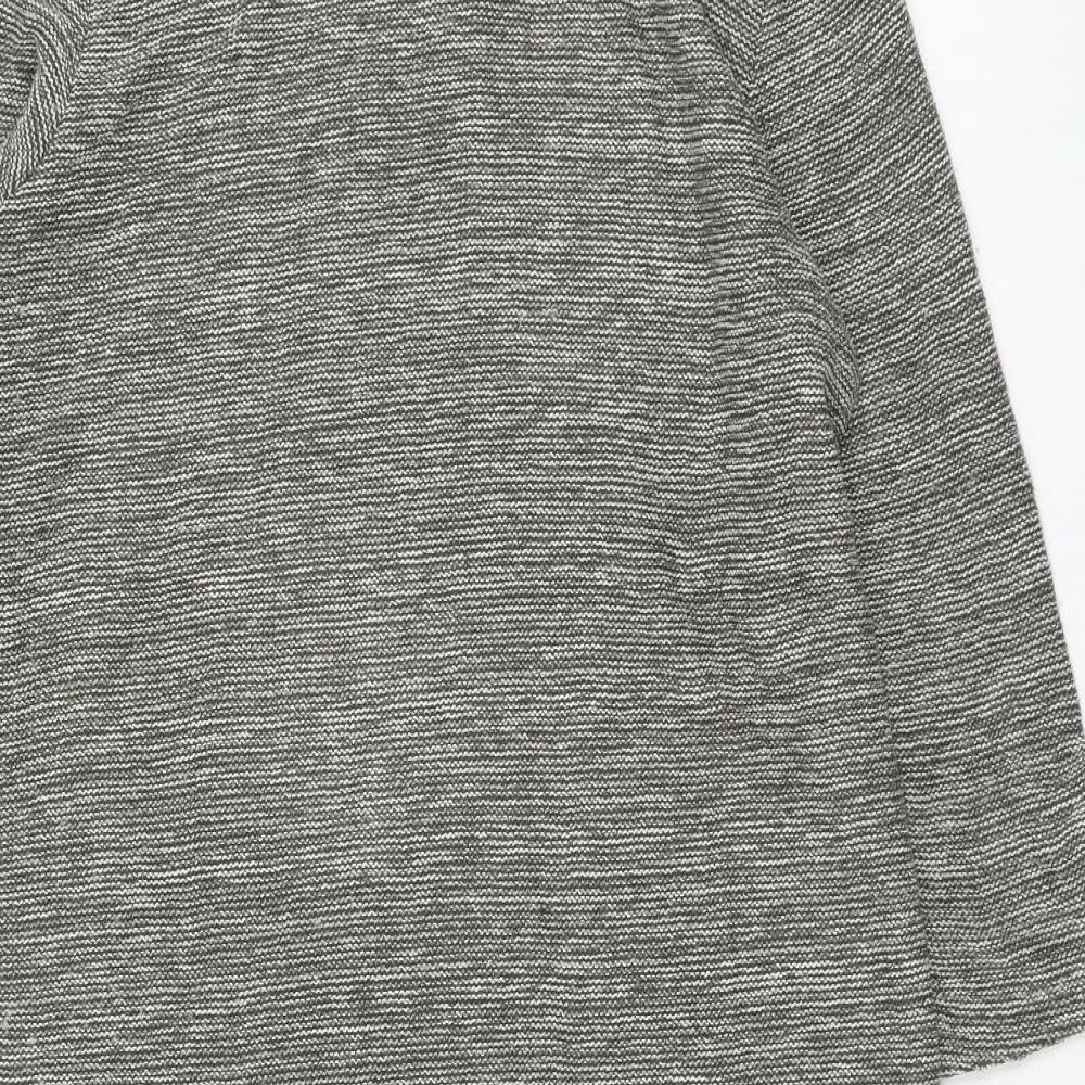 Viz A Viz Womens Grey Roll Neck Acrylic Pullover Jumper Size 12
