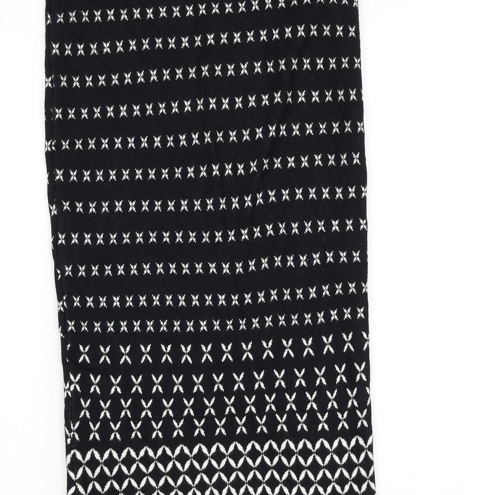 Max Studio Womens Black Geometric Viscose Straight & Pencil Skirt Size S
