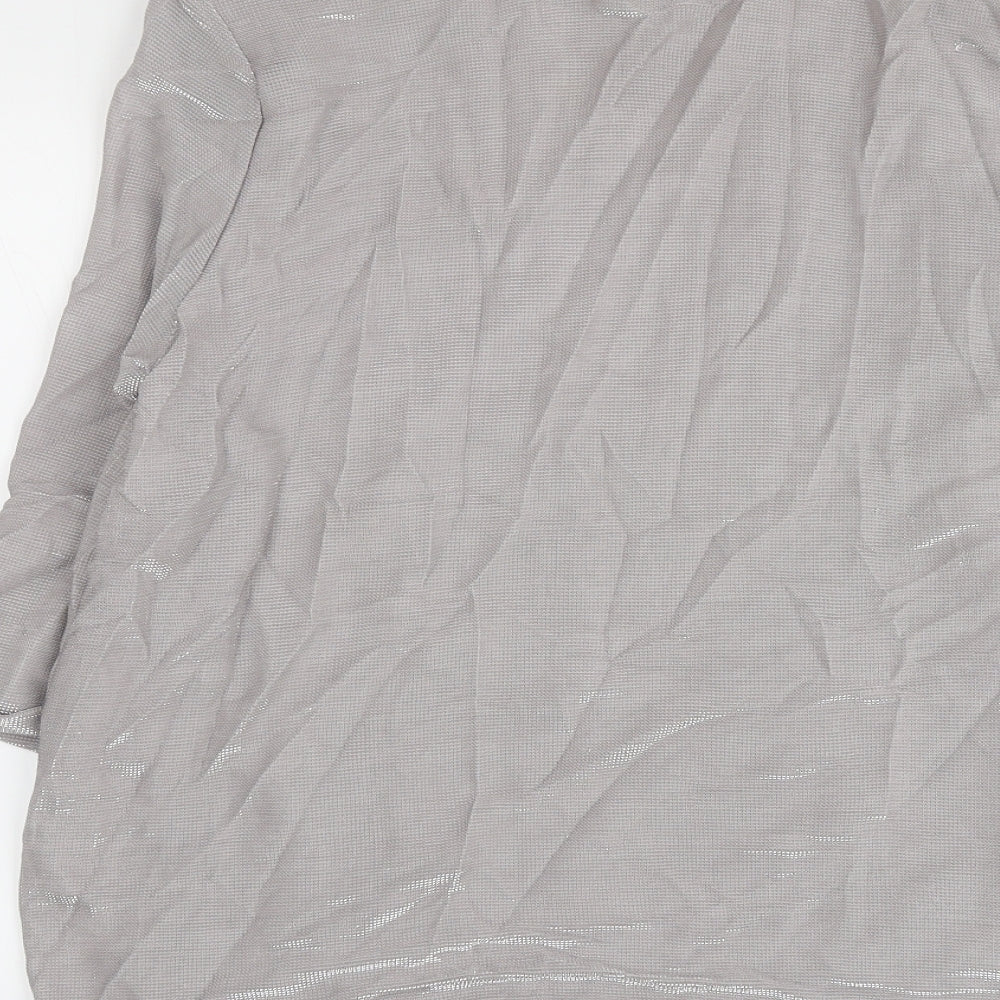 H&M Womens Grey Viscose Jacket Blazer Size M