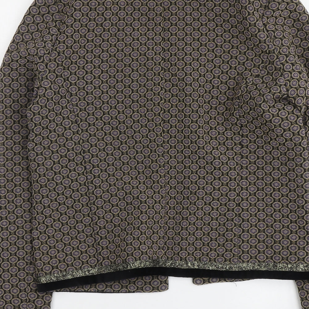 NEXT Womens Multicoloured Geometric Jacket Blazer Size 8
