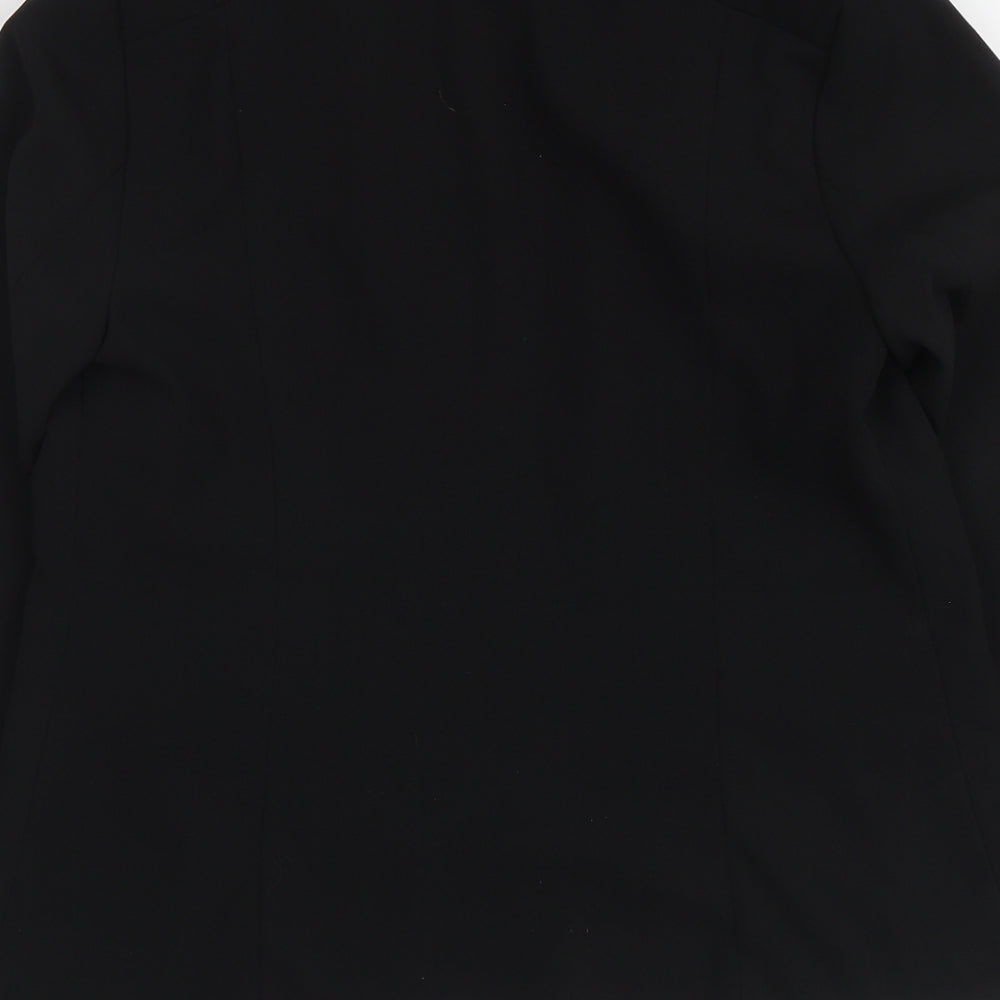 Atmosphere Womens Black Polyester Jacket Suit Jacket Size 12