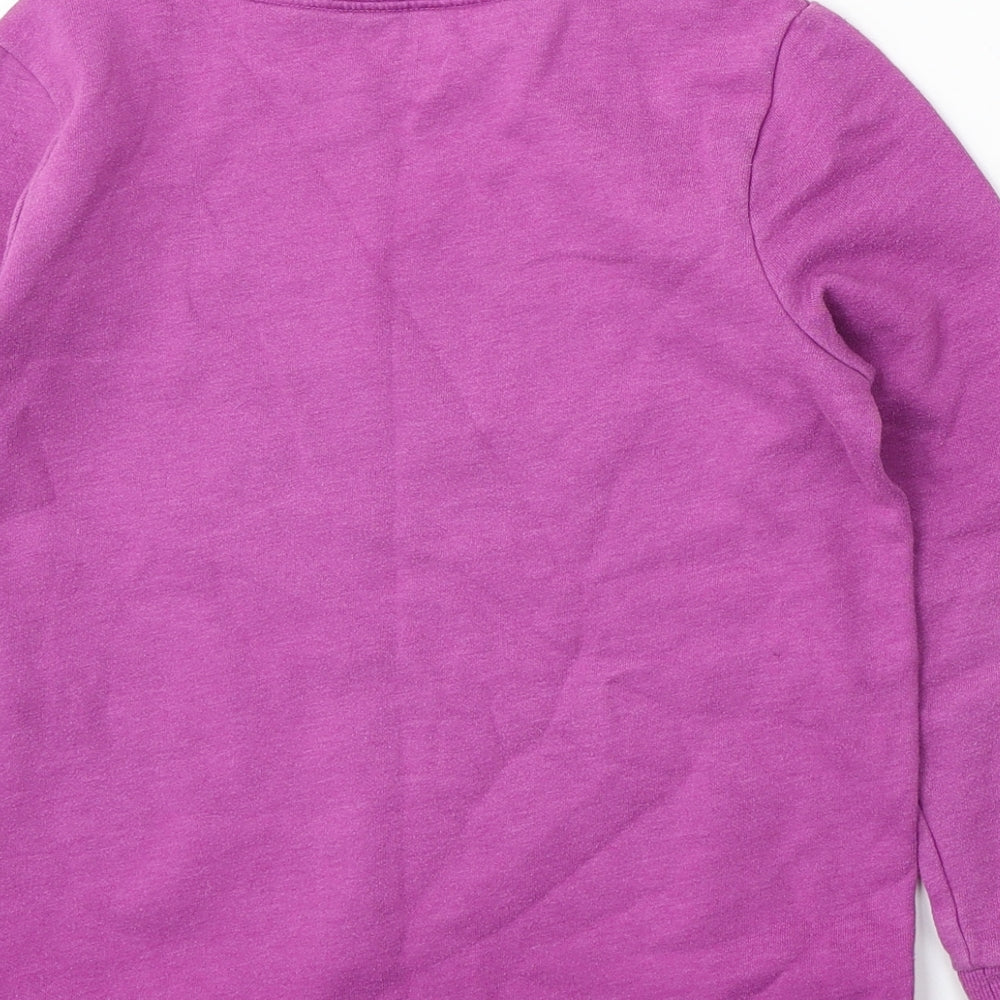 Cat and Jack Womens Purple Cotton Pullover Sweatshirt Size 10