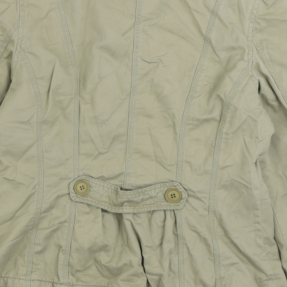 South Boutique Womens Green Jacket Size 14 Button