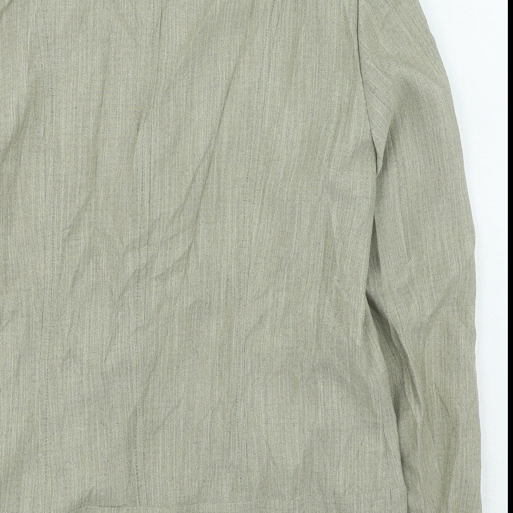 Bianca Womens Beige Jacket Size 12