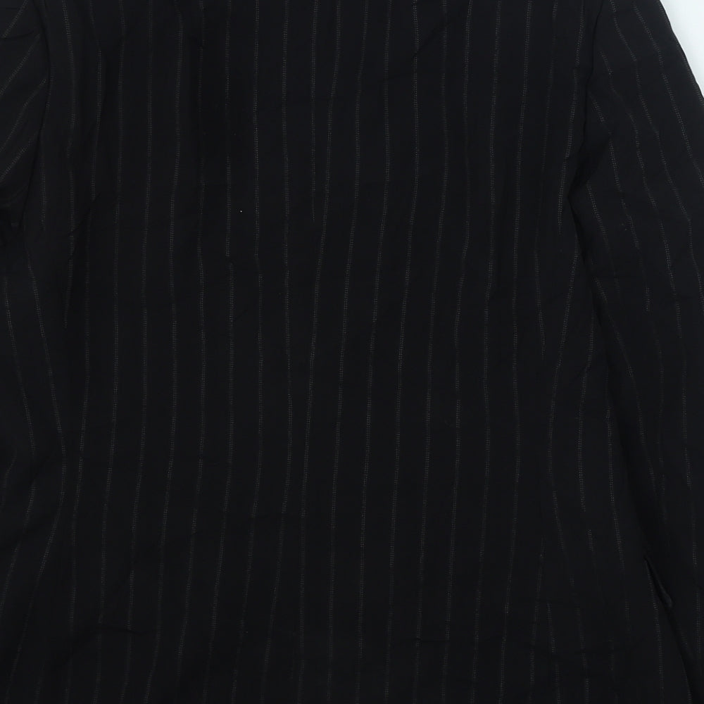 Dorothy Perkins Womens Black Striped Jacket Size 12