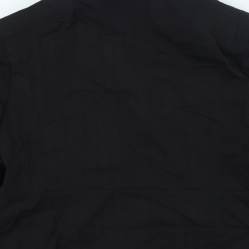 Essential style Womens Black Striped Jacket Size 14