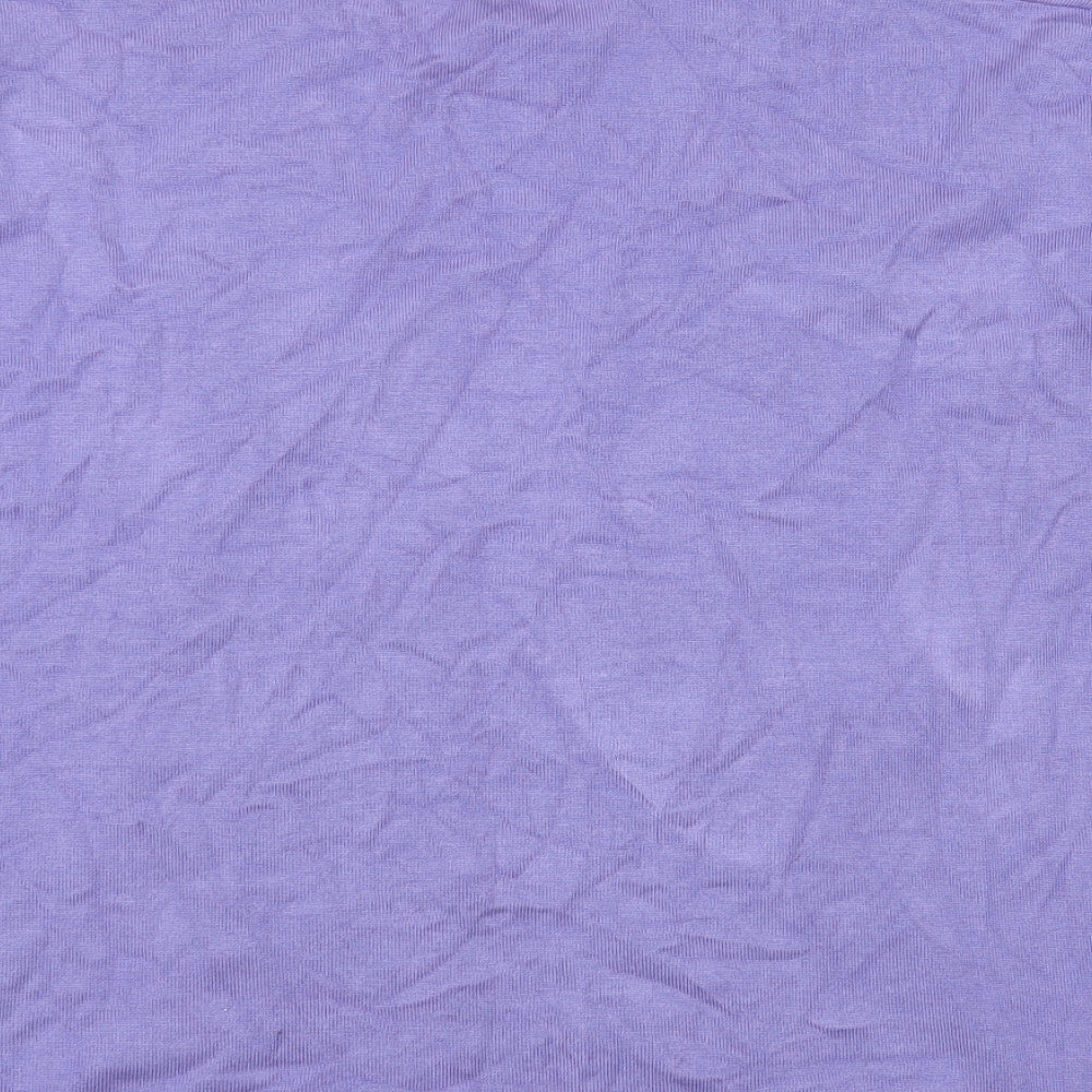 Isle Womens Purple V-Neck Viscose Vest Jumper Size 22