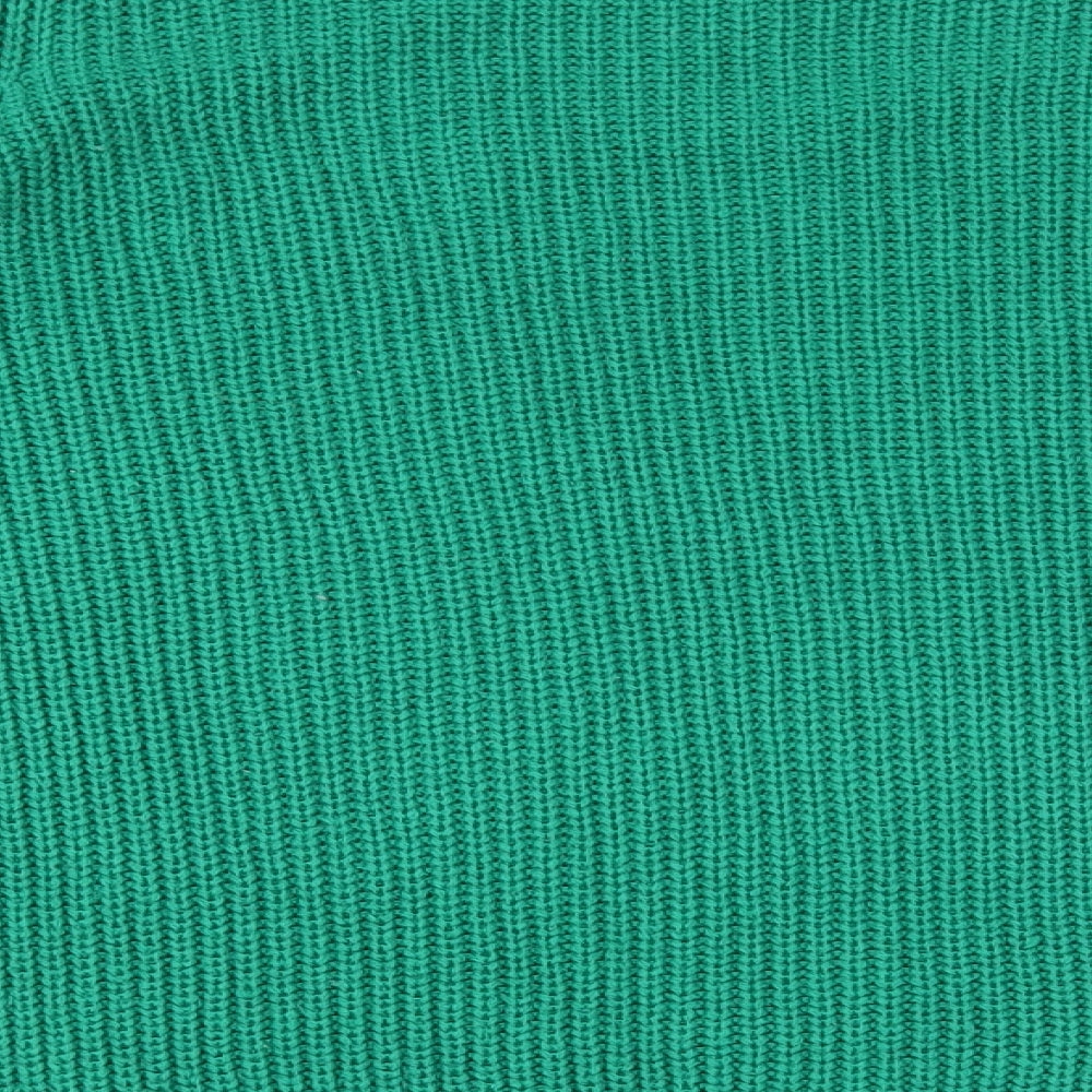 Matalan Womens Green High Neck Acrylic Pullover Jumper Size M