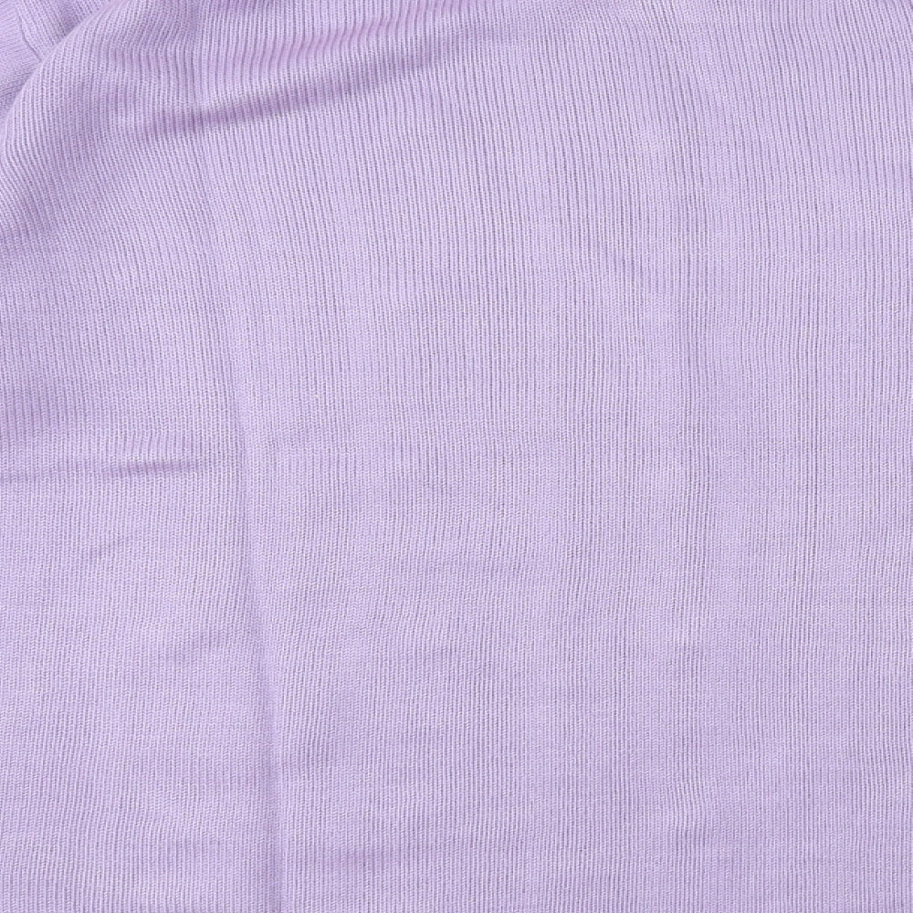 Akal Collection Womens Purple Round Neck Acrylic Pullover Jumper Size L