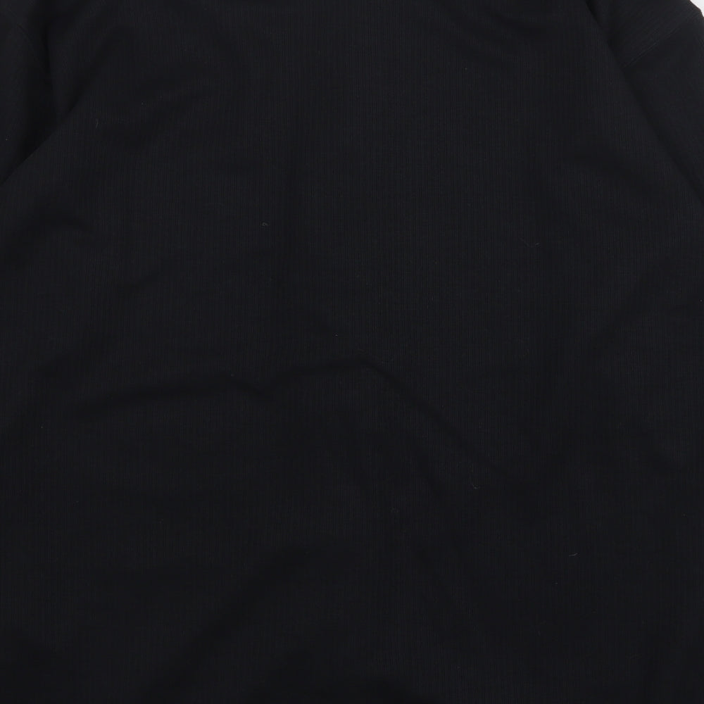 South Lodge Womens Black Round Neck Polyester Cardigan Jumper Size M