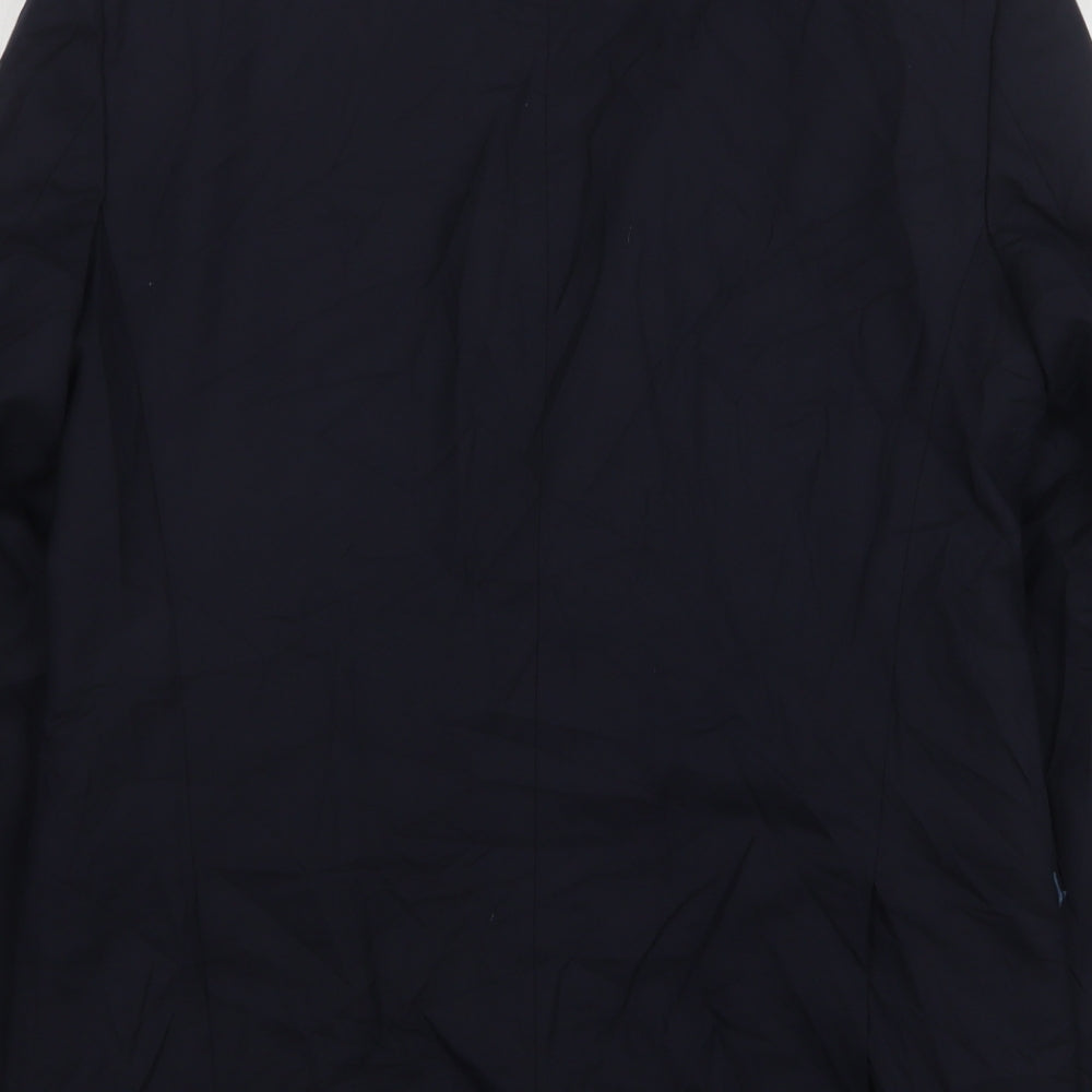 Steel & Jelly Mens Blue Wool Jacket Suit Jacket Size 40