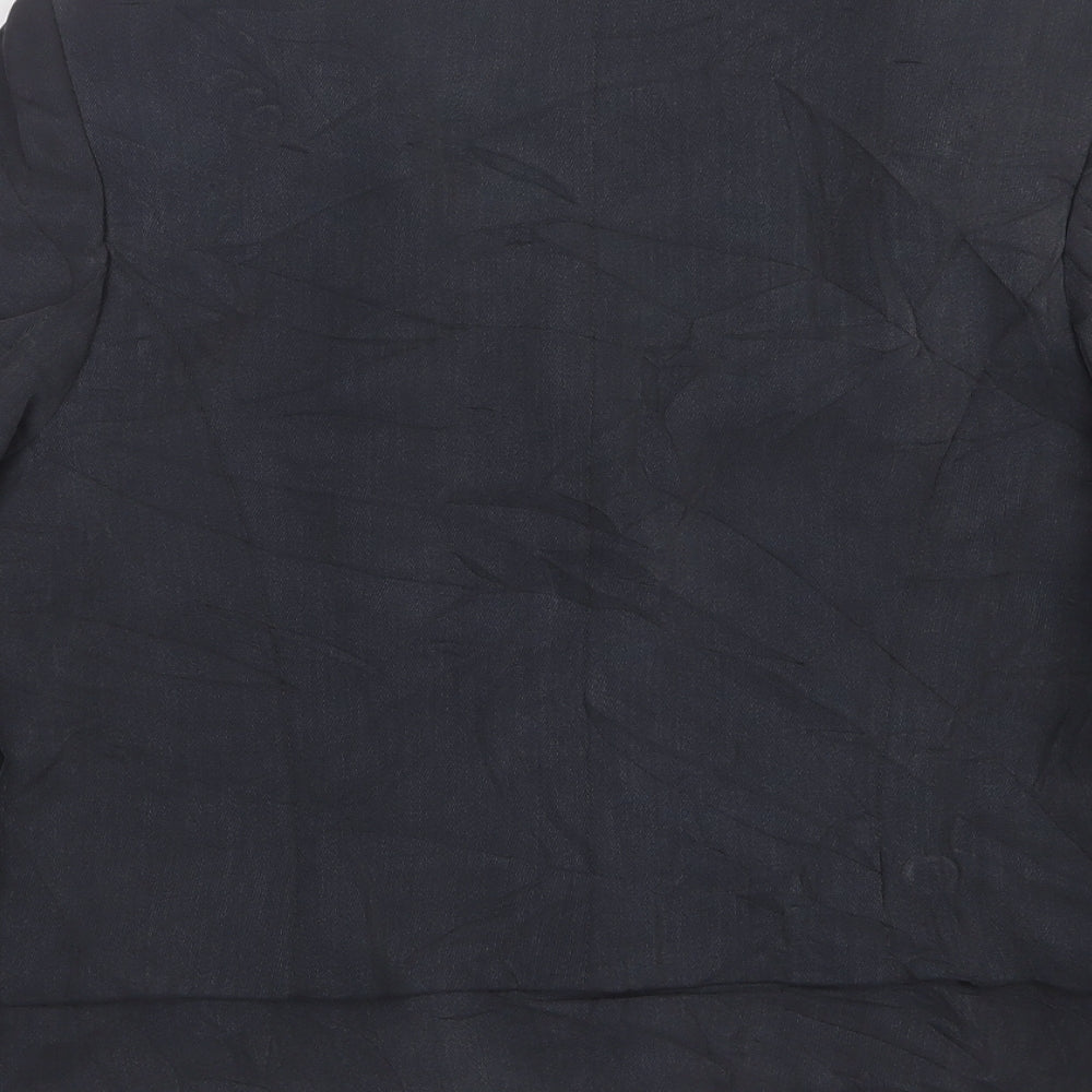 Alex & CO Womens Grey Triacetate Jacket Suit Jacket Size 14