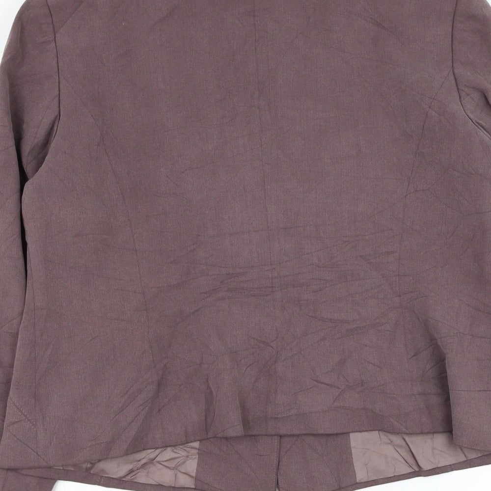 Principles Womens Purple Jacket Blazer Size 16 Button