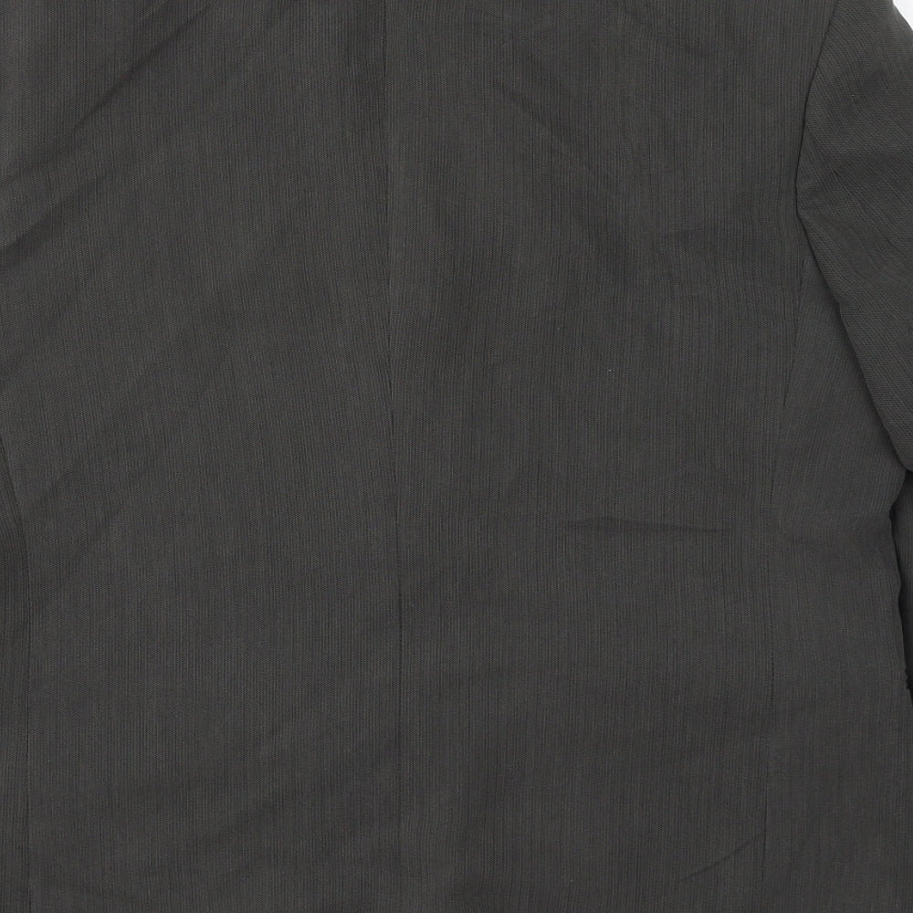 Sergio Rossi Mens Grey Lyocell Jacket Suit Jacket Size 40