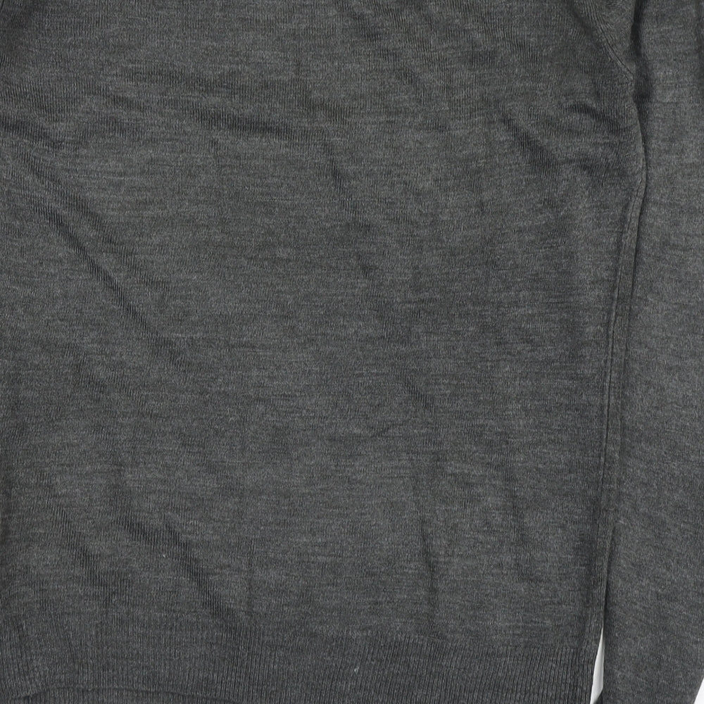 Atmosphere Womens Grey Round Neck Acrylic Pullover Jumper Size 10