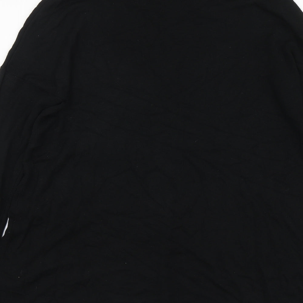 Atmosphere Womens Black Round Neck Viscose Pullover Jumper Size 10