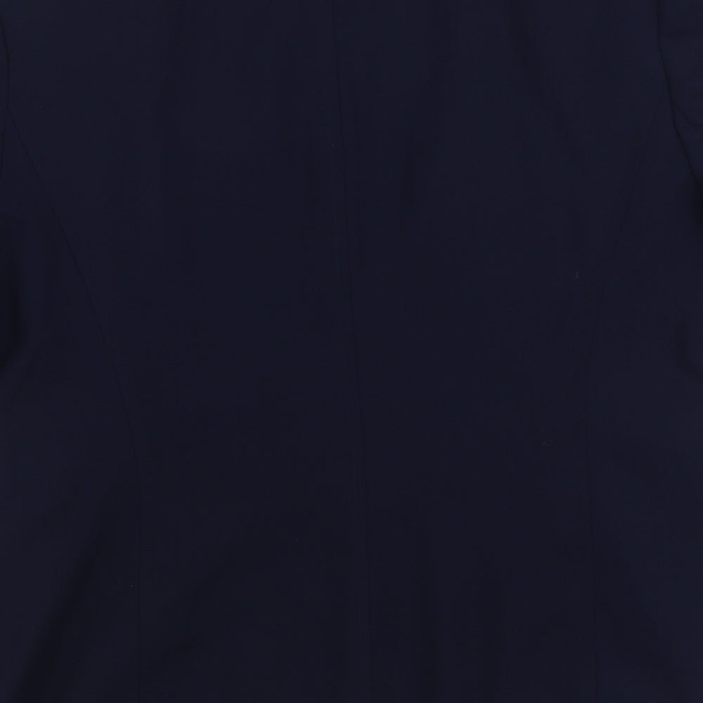 Debenhams Womens Blue Jacket Blazer Size 14 Button