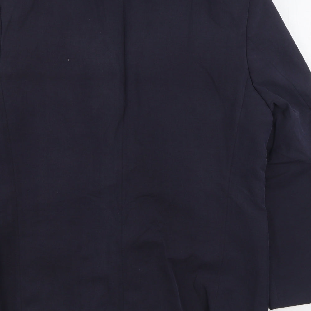 Debenham & Freebody Mens Blue Polyester Jacket Suit Jacket Size 40