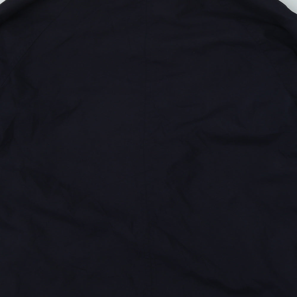Espace Mens Blue Rain Coat Coat Size M
